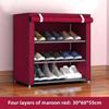 Multi-Layer Steel Shoe Rack: Dustproof, Economical Storage Solution for Dorms and Homes