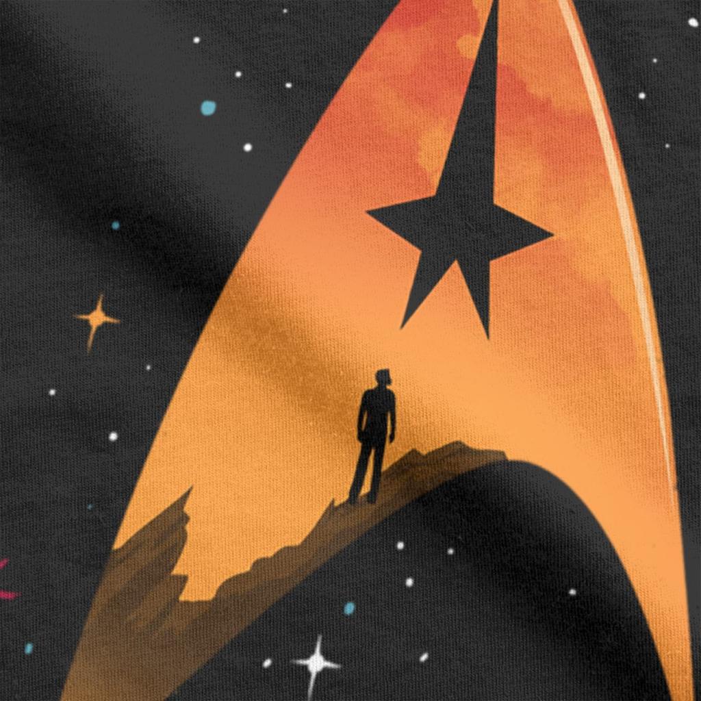 Футболки Star Treks, мужские, из чистого хлопка, забавная футболка с круглым вырезом, футболка с коротким рукавом, одежда, подарок на день рождения