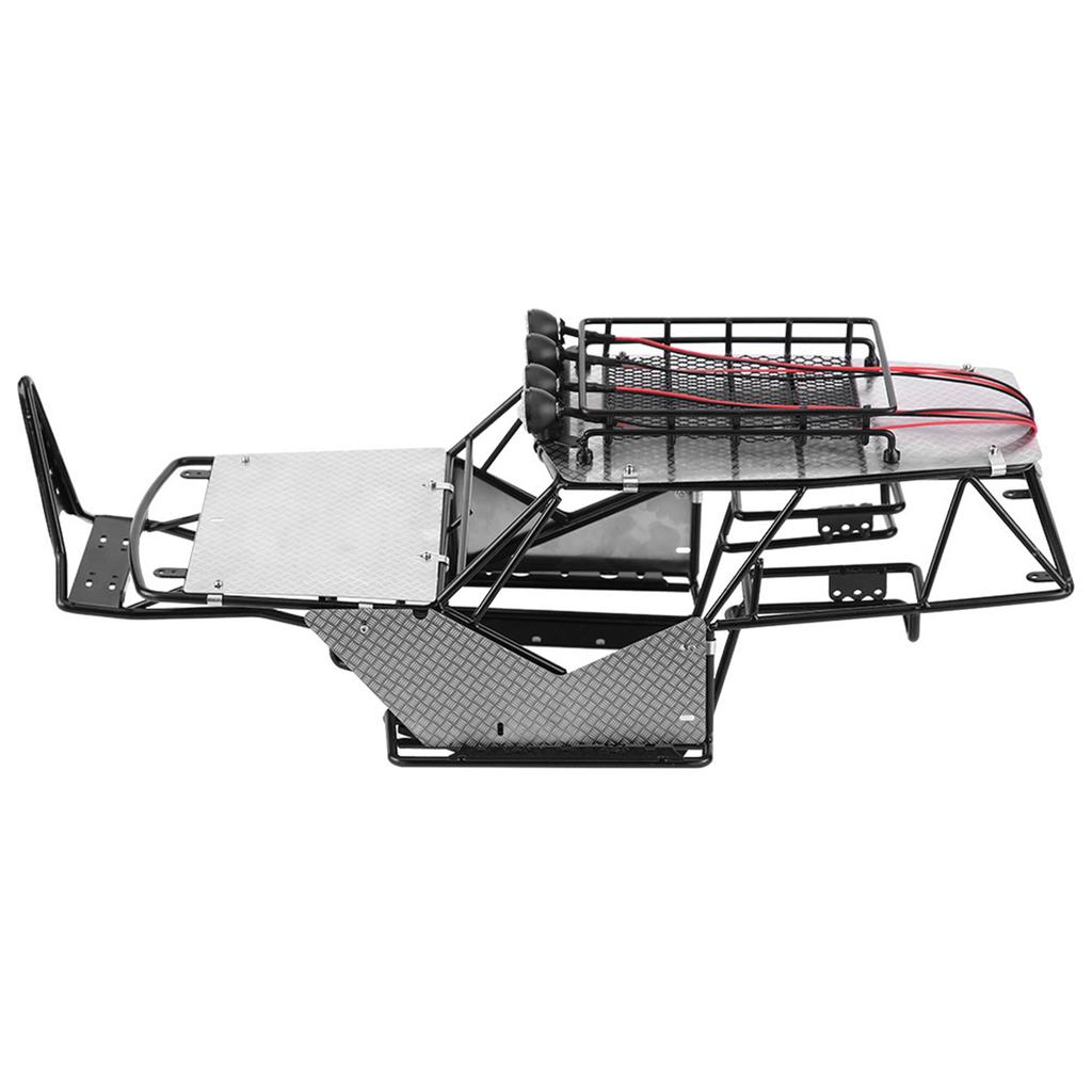 Металлический каркас с защитной пластиной, багажник на крышу, фары для Axial Wraith AX90018 90020 110 RC-автомобиля