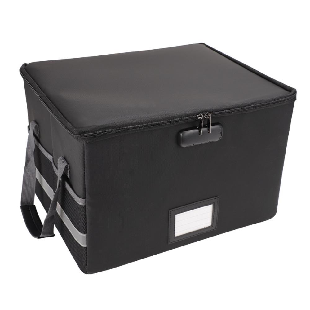 Foldable Fireproof File Box Waterproof File Protective Box Certificates Protection