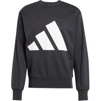 adidas Толстовка Essentials Big Logo French Terry черная/белая мужская уличная одежда JE8949