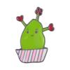 Очаровательная мультяшная мини-брошь в виде кактуса, значок из сплава для модных аксессуаров для одежды