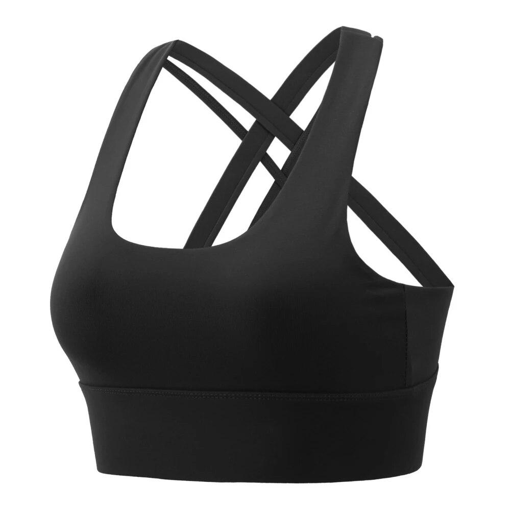Женский активный бюстгальтер с регулируемой спинкой, спортивные бюстгальтеры с перекрестием, рубашки для йоги, жилет для бега, бюстгальтер для йоги, противоударный спортивный бюстгальтер, спортивная одежда с эффектом пуш-ап