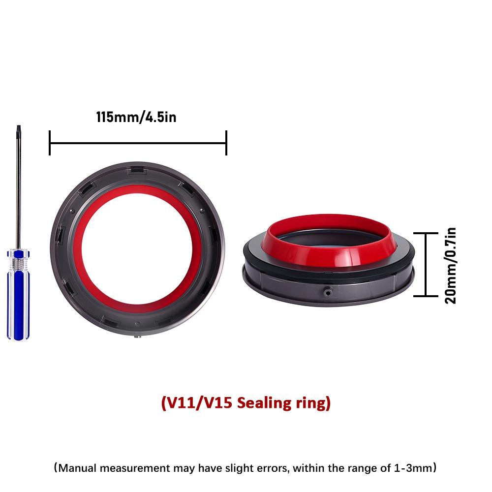 Dust Bin Lid For Dyson V6 V7 V8 V11 V10 V12 V15 Vacuum Cleaner-Top Fixed Sealing Ring Of Dust Bin Replacement Dust Collection