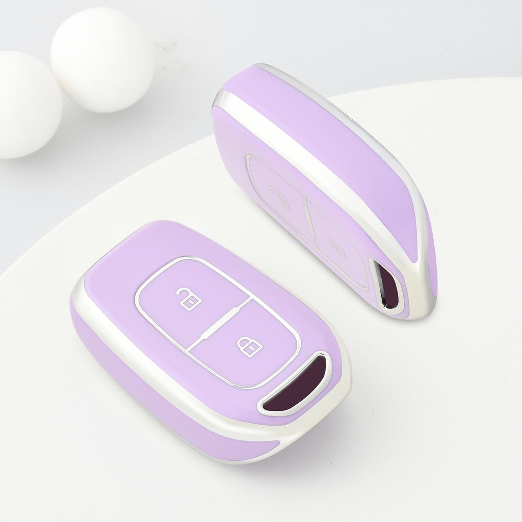 2 Button TPU Car Key Case Cover Shell Fob For Renault Kwid Traffic Symbol Dacia Sandero Logan Duster Car Supplies Car Key Bag