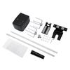 Universal Rotisserie Kit for Barbecue Stainless Steel Spit Rod Meat Forks with Electric Motor