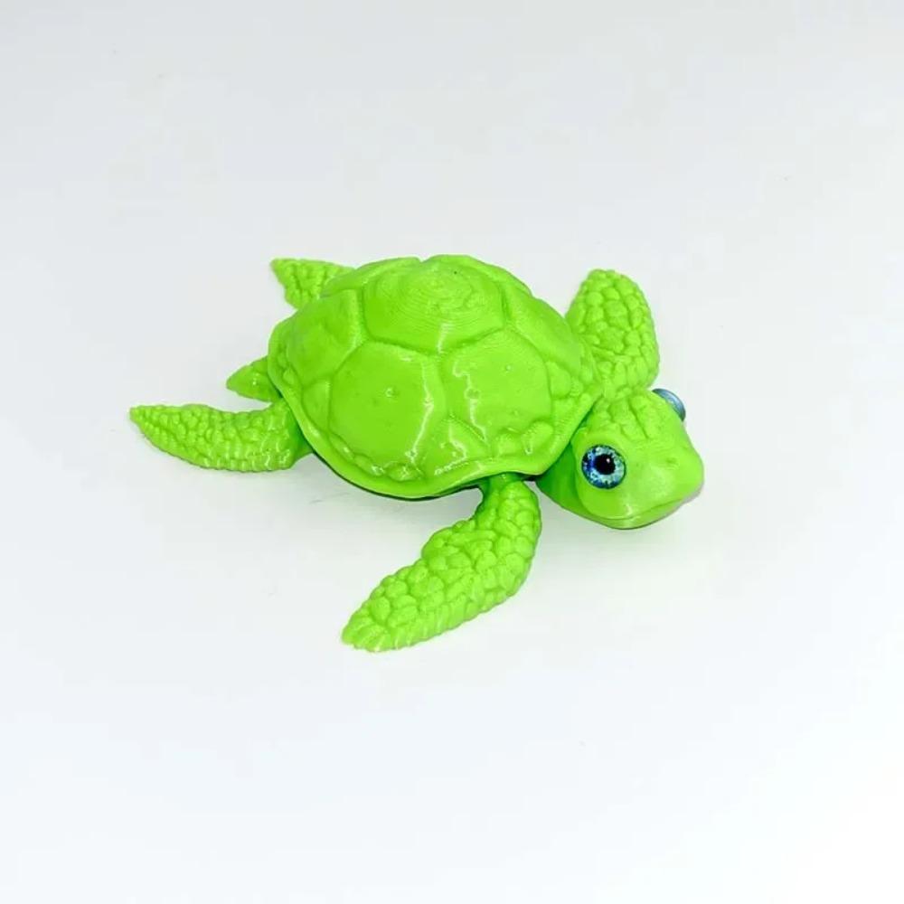 3D Printed Turtle Multi Joint Movable Ornament Versatile Shapes Creative Home Office Desktop Ornament 2025 New Year Gift Crafts