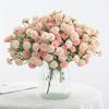 20 Heads Carnation Bouquet Artificial Flowers Bride Wedding Home Decoration Fake Flowers Faux