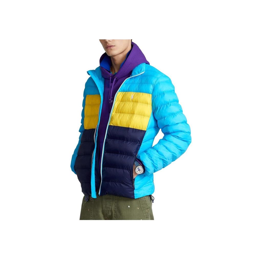 Polo Ralph Lauren Упаковываемая Водоотталкивающая Теплая Хлопковая Куртка с Длинным Рукавом Мужские куртки 710854901-002