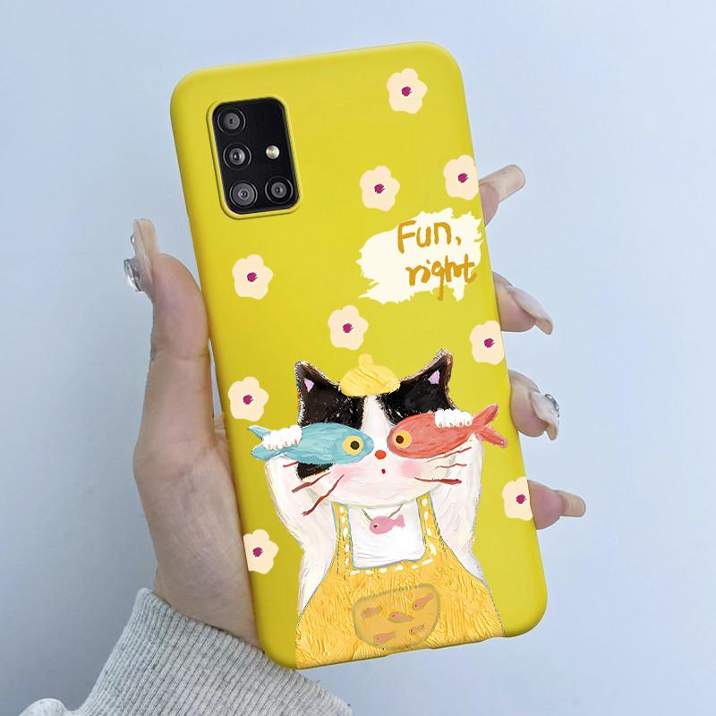 Чехол для телефона Samsung Galaxy A51 A71 5G Девочка с бабочкой Мягкий силикон ТПУ Задняя крышка SM-A516B A516N A516V A716V A716U Чехлы