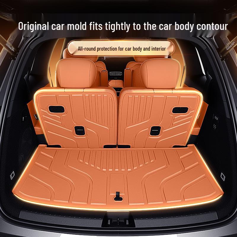 Индивидуальный коврик в багажник из ТПЭ для Geely Galaxy M9 (шестиместный) - Аксессуар для модификации заднего отсека автомобиля