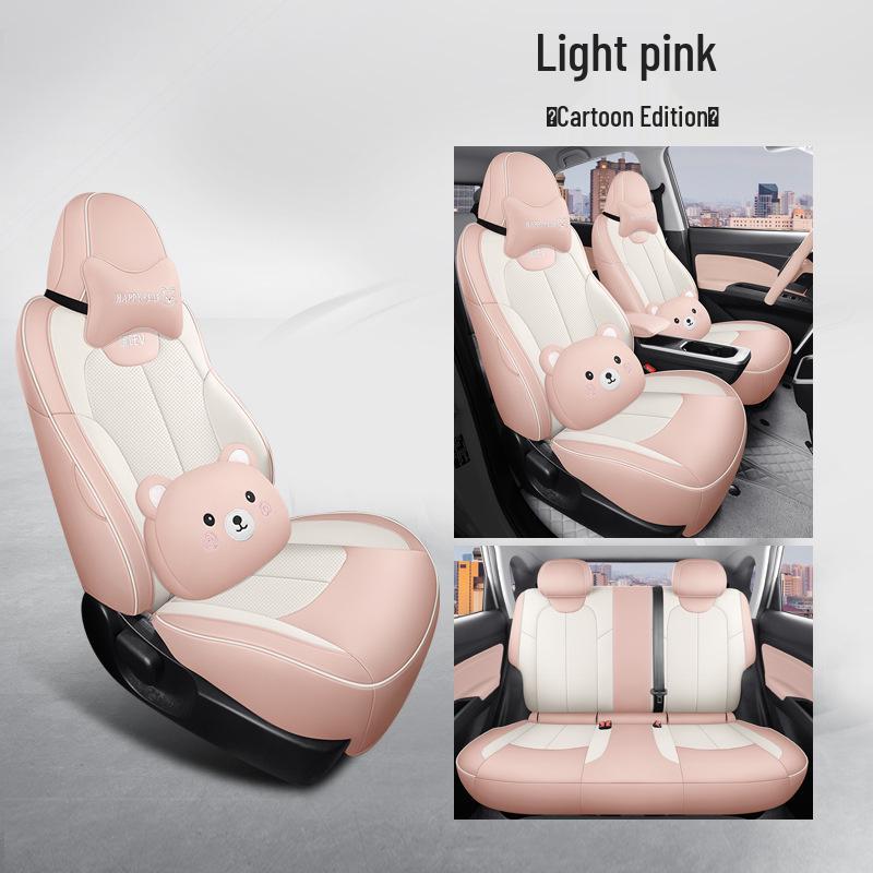 Nezha V Full Leather Car Seat Cushion Set - Universal, Four-Season, Five-Seat Model