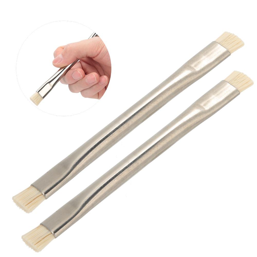 2Pcs Short Bristle ESD Safe Motherboard Cleaning Brush Metal PCB Board Cleaner Phone Accessories