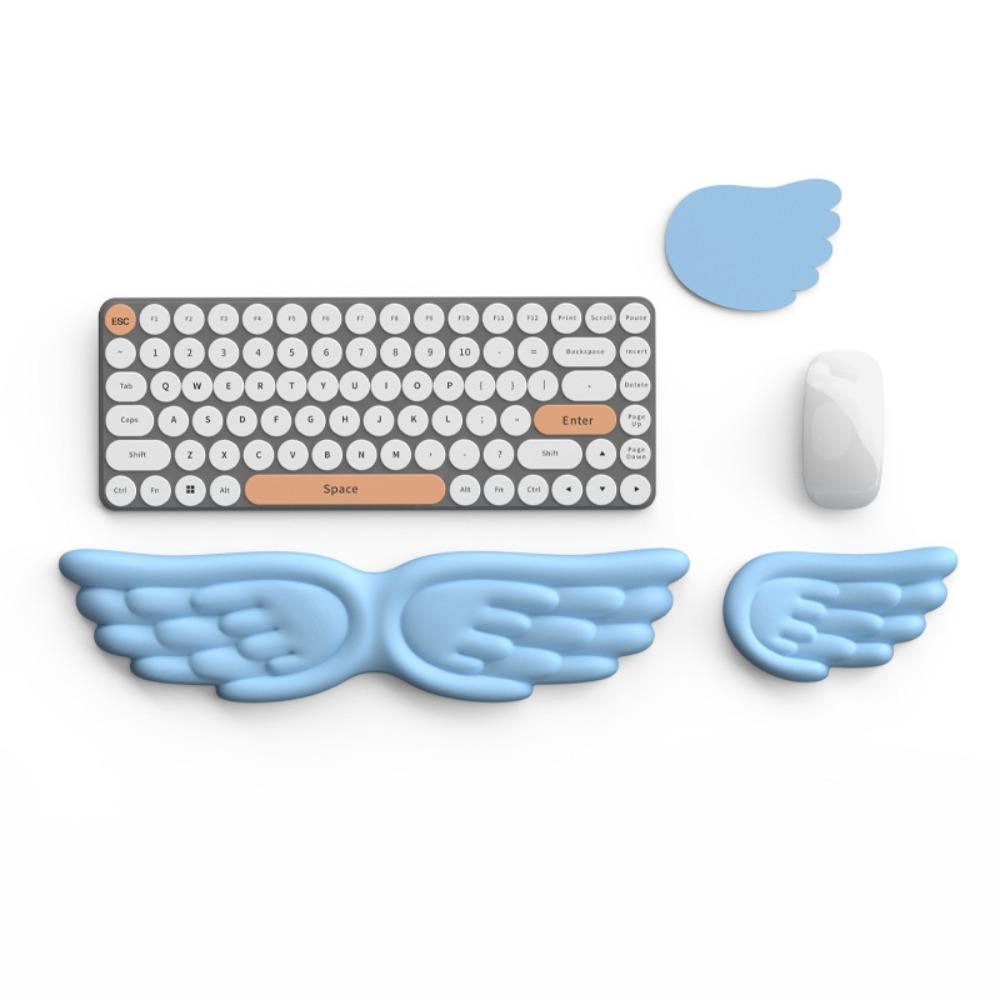 Angel Wing Mouse Pad Memory Foam Keyboard Palm Rest New Wrist Support  for Office and Gaming