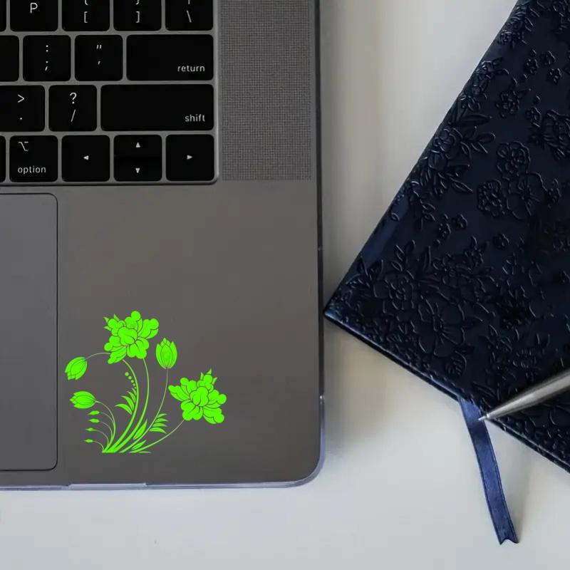 2 peony flower logo car stickers, designed with flowers and plants as the design concept, suitable for all car decoration accessories