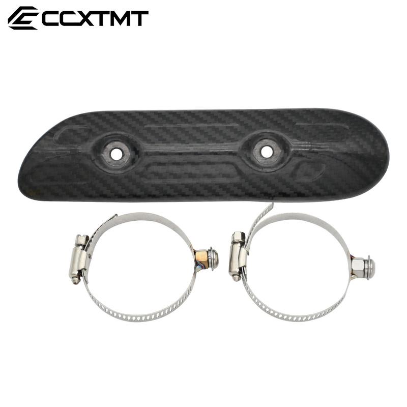 Motorcycle Carbon Fiber Exhaust Heat Shield Protector For GASGAS EC250F EC350F 2023 For KTM EXCF250 EXCF350 EXC400 EXC450 EXC500