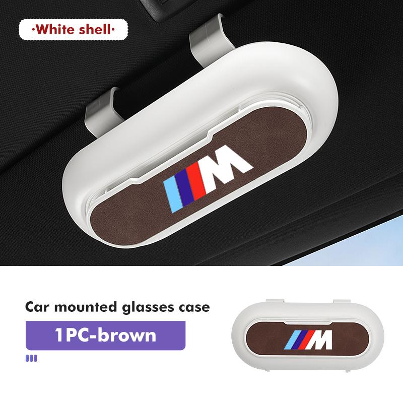 Car Glasses Case Sun Visor Hanging Eyeglass Storage Holder Box For BMW E93 F10 F20 F30 F40 F15 F25 F26 F31 F49 F86 M3 M5 X3 TE8