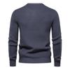 2023 New Warm Men's Pullovers Sweater for Fall and Winter with Solid Color and Soft Material Casual Classic Sweater Men