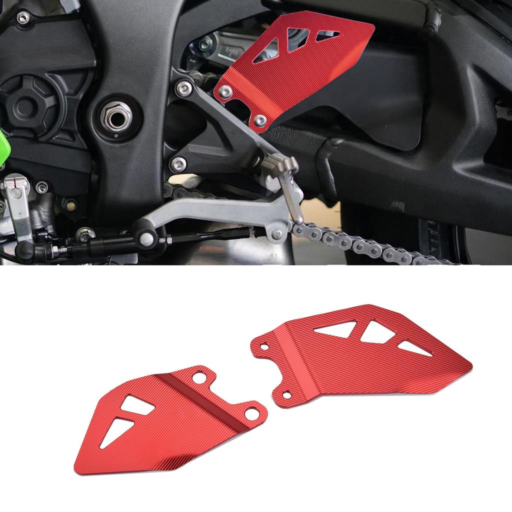 LEDISHUN Защитная накладка на пятку подножки Защита подножки для Kawasaki Ninja ZX-10R 2011-2024 (красный)