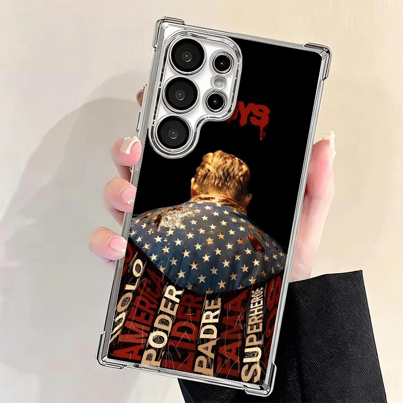 Чехол для телефона The Boys H-Homelander с покрытием для Samsung Galaxy S24 S25 FE S26 Edge S23 Ultra S22 S21 Plus S20 Противоударный с Airbag