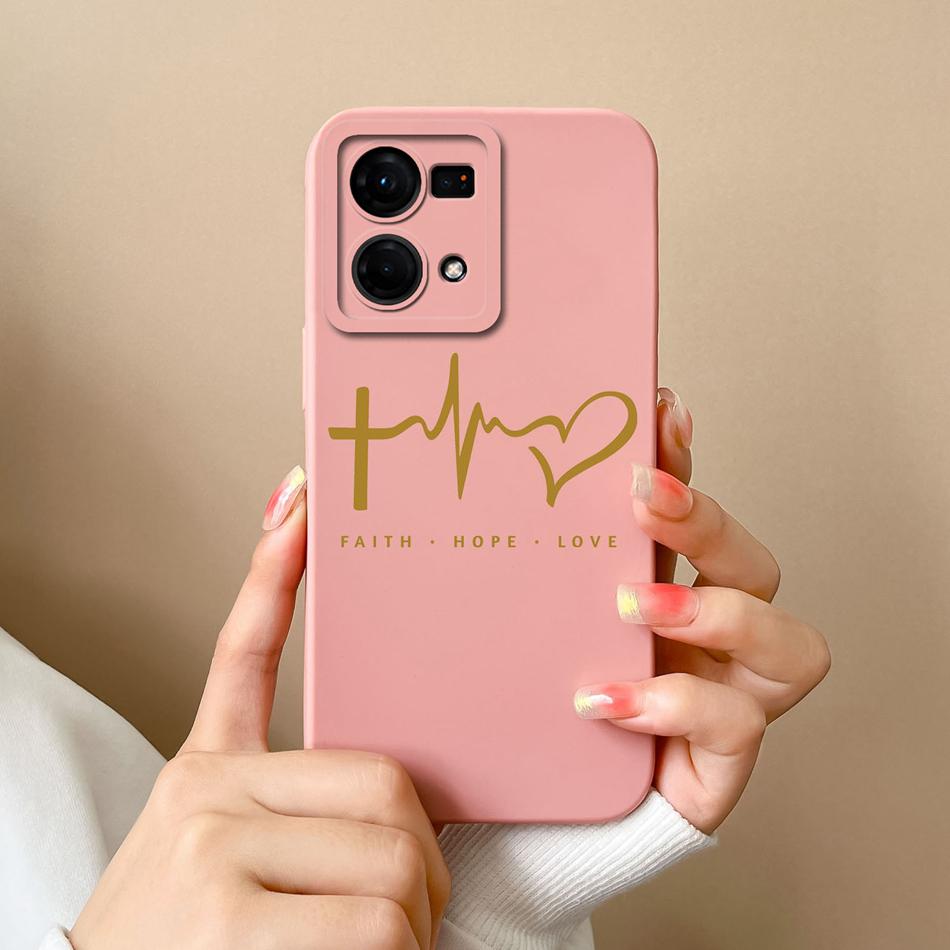 For Oppo F21 F21S Pro 4G 5G Phone Case New Fashion Liquid Silicone Camera Protection Back Cover For Oppo F 21 S Pro Funda Bumper