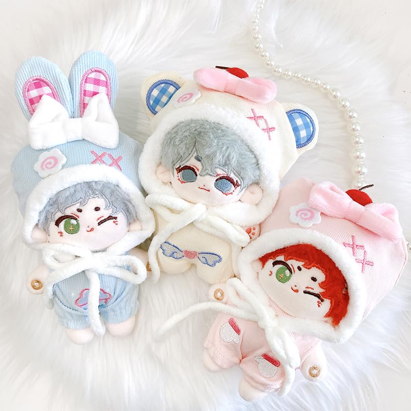 Kigurumi Cap & Clothes Set [for 10cm] White, Plush Clothes, Kigurumi Accessories, Otaku Activities, Doll Mascot, Kpopdoll Costume [Used]