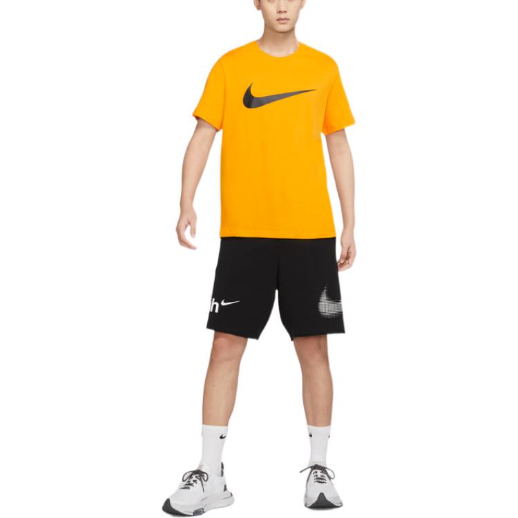 Nike Повседневные спортивные шорты с большим логотипом, мужские низы, черные DX6310-010