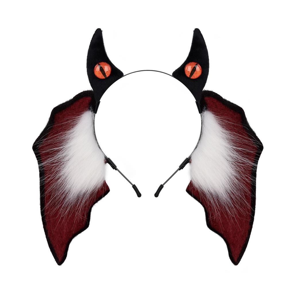 Halloween Ear Headband Dark Gothic Cosplay Hair Accessory for Costume Party