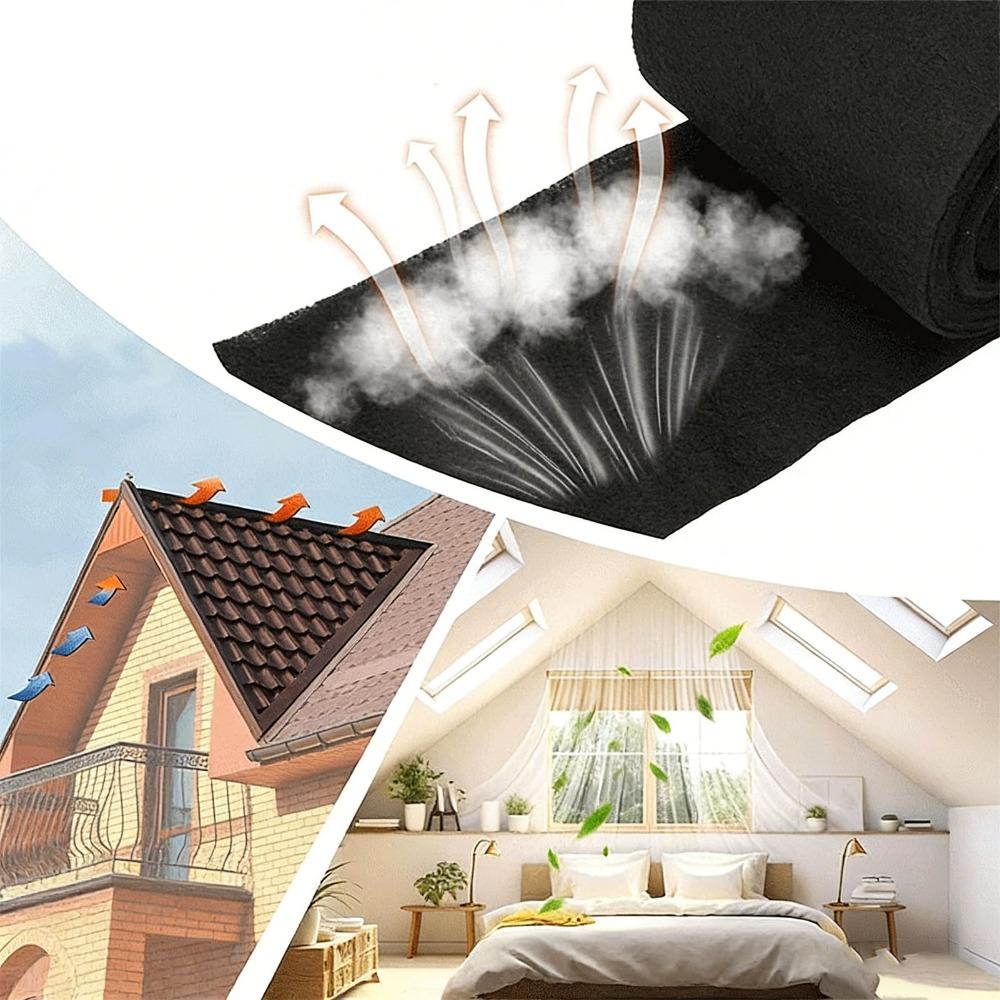 Water Proof Roof Vent Filter Roll 32.8Ft Ridge Vent Mesh Roll Roof Ridge