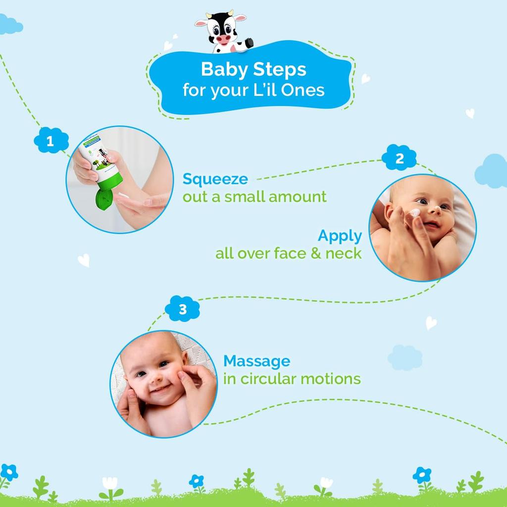 Mamaearth Milky Soft Baby Face Cream For Dry Sensitive Skin With Milk Protein & Shea Butter 60g | Gentle Moisturizer For Babies