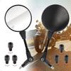 Motorcycle Mirror, 0.3 Inch (8 Mm), 0.4 Inch (10 Mm), Left and Right