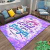 Christian Inspirational carpet Set Purple carpet set (1 duvet cover, 2 pillowcases, duvet not included)