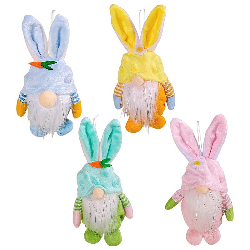 Пасхальный Гном Заяц Цветной Плюшевый Заяц Подвесной Праздничные Товары для Вечеринки Плюшевый Кролик Гоблин Декор Для Гостиной Полки Дома