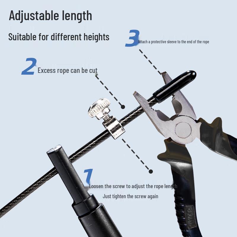 Deli Стальная Скакалка с Механическим Счетчиком