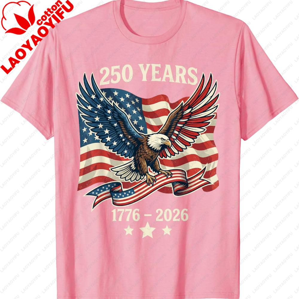 Vintage 250 Years Celebratory Clothing American 17762026 250th Birthday TShirt USA Men Women Unisex Streetwear Fashion Tops