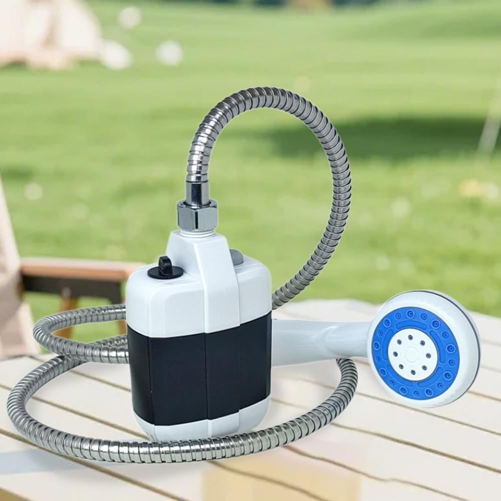 Portable Electric Camping Shower with 1.5M Hose Outdoor Shower Head Sprayer Multiple Camping Spray Pump Shower for Hiking Travel