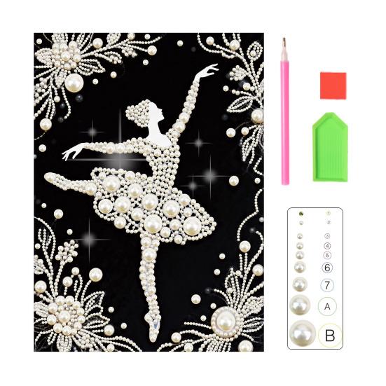 Набор для рисования жемчугом своими руками 3D Искусственный жемчуг Арт-поделка Цветы Фея Балерина Дизайны Настенное искусство Набор для творчества для взрослых Декор для дома Гостиной Спальни