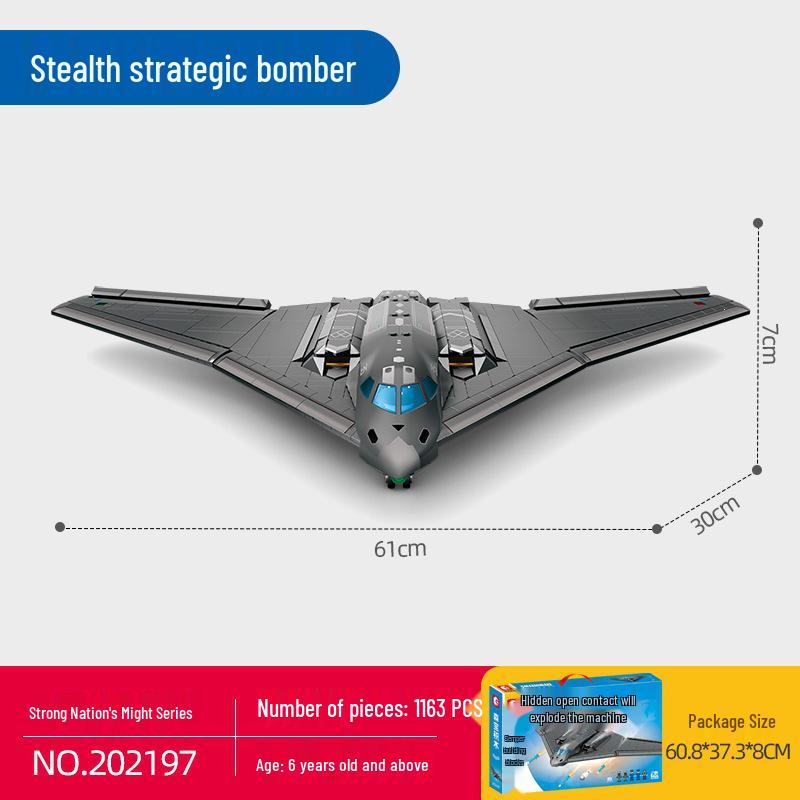 Sengbao J-20 Стелс-истребитель 50 Строительных Блоков - Детская Образовательная Игрушка
