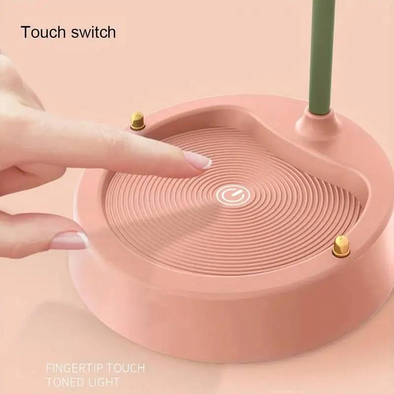 Novelty Rechargeable LED Table Lamp USB Touch 3-speed Dimming Kids Reading Eye care Indoor for Home Desk Decor  Night Lamp Gifts
