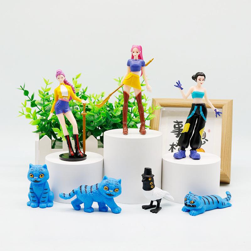 Плюшевый охотник на демонов K-pop: Аниме Модель Звездного Тигра для Трансграничной Торговли