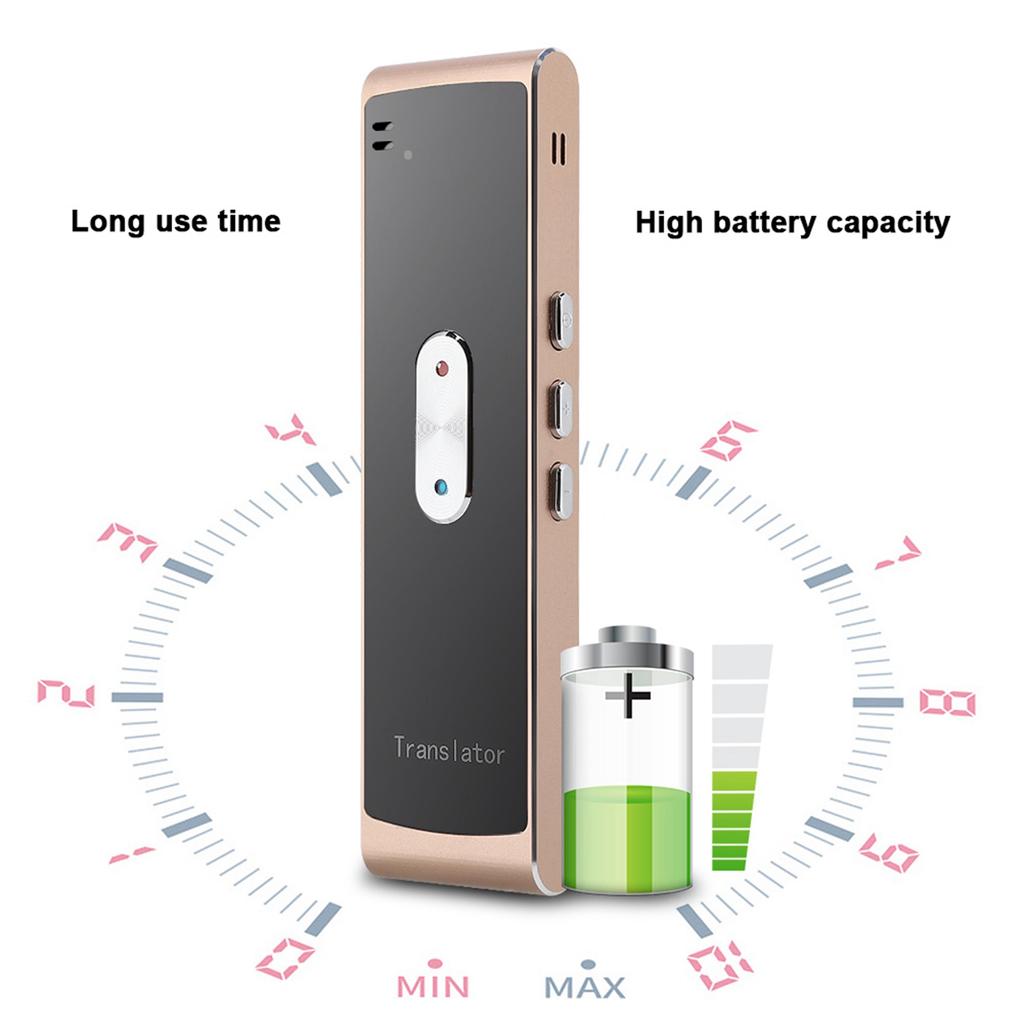 New T8S Intelligent Translator Multilanguage Two Way Real Time Interpretation Translator(Gold)