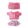 17cm Doll Clothes 3-Piece Hat Sweater Pants Sets Handmade Baby Doll Outfits Stylish Adorable Accessories for Doll Collectors