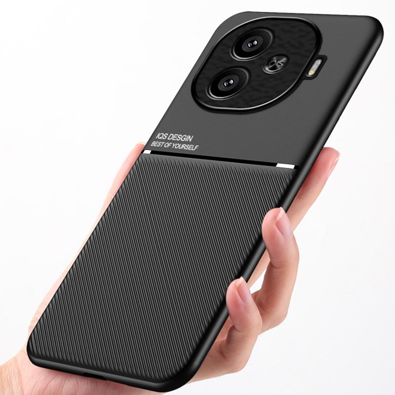 Текстурированный магнитный чехол для телефона VIVO IQOO Z9 Z9x Z9 Turbo с полной защитой углов от ударов и падений