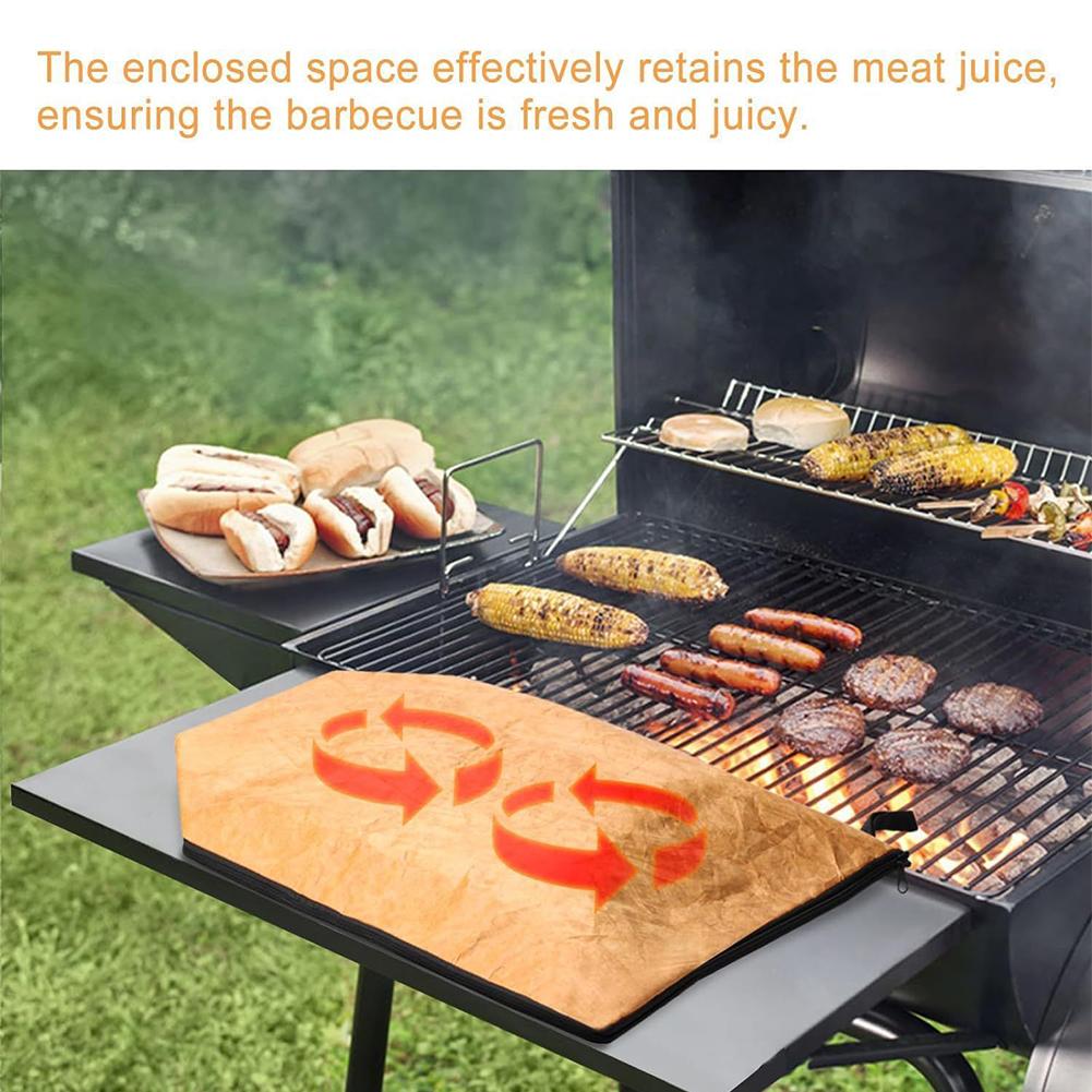 Meat Resting Bag with Wide Mouth BBQ Blanket for Resting Meat Insulated BBQ Resting Blanket for Briskets Pork Shoulders Steaks