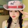 Y2K Puppy Bucket Hat Big Brim Sunscreen Fisherman Hat Casual Western Cowboy Hat  Women