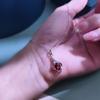 Женское серебряное ожерелье S925 с четырехлистником, натуральный хрусталь, цепочка на ключицу, украшение в холодном стиле