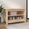 VidaXL Shoe Bench 70x38x45.5 Cm Solid Pine Wood 813769
