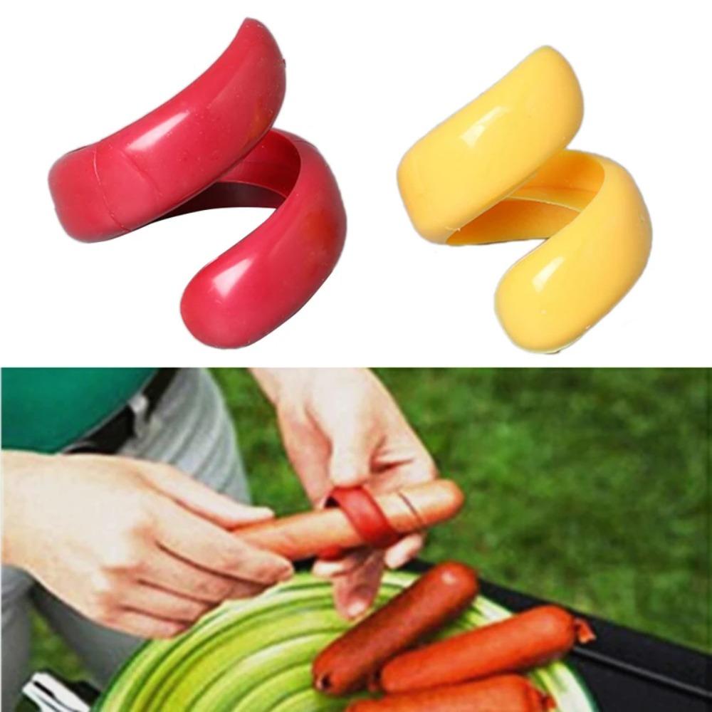 2pcs Labor-saving Hot Dog Slicer Spiral Hot Dog Mold Barbecue Tools Sausage Cutter Vegetable