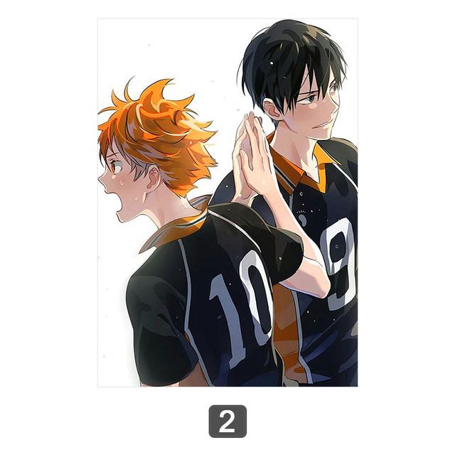 Японское аниме Haikyuu, волейбольный мальчик, мультяшный постер, настенный художественный принт, холст, живопись, фотографии для гостиной, украшение Cuadros