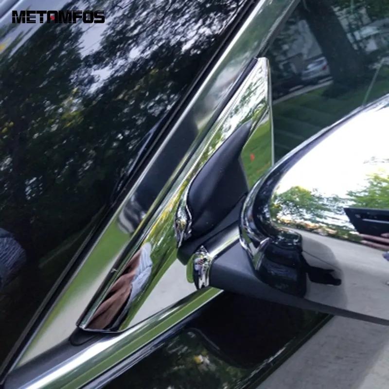For Nissan X-Trail Rogue 2014-2018   Chrome Window A Pillar Cover Trim Decorative Frame Exterior Accessories Car Styling